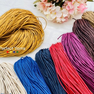 WAXED cord 2mm, 150 meters 250 grams, 8,8 oz 492 ft, Cotton waxed cord, macrame rope, macrame cord, basket rope, crochet rope, yarn image 3