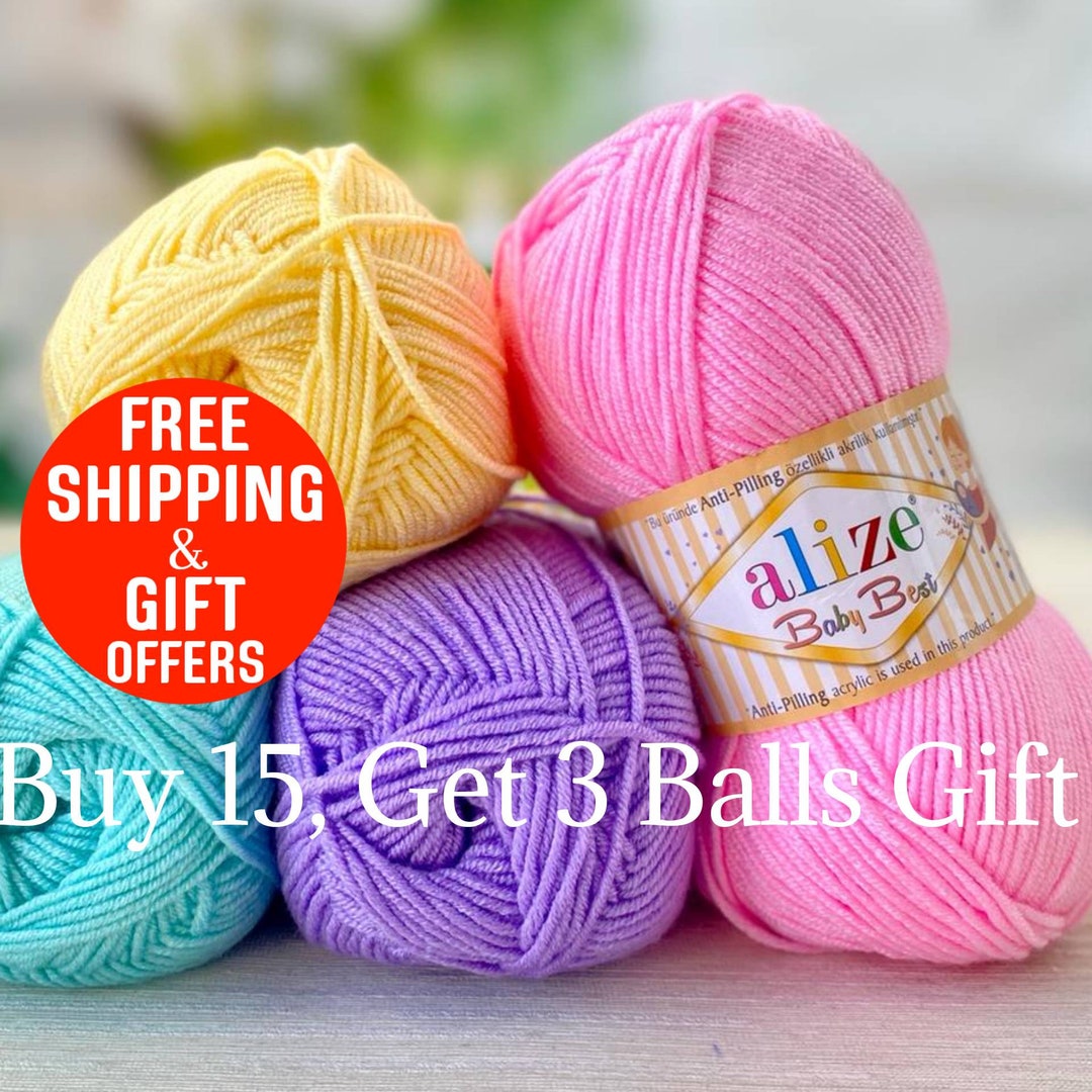 Hypoallergenic Yarn , Baby Yarn, Alize Baby Best, Soft Yarn, Turkish
