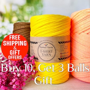 Fil pour t-shirt, fil textile, fil de fibre de panier au crochet, fil de tissu, fils de panier, 225 grammes - 43 mètres - 20-30 mm, 8 oz - 45 yards