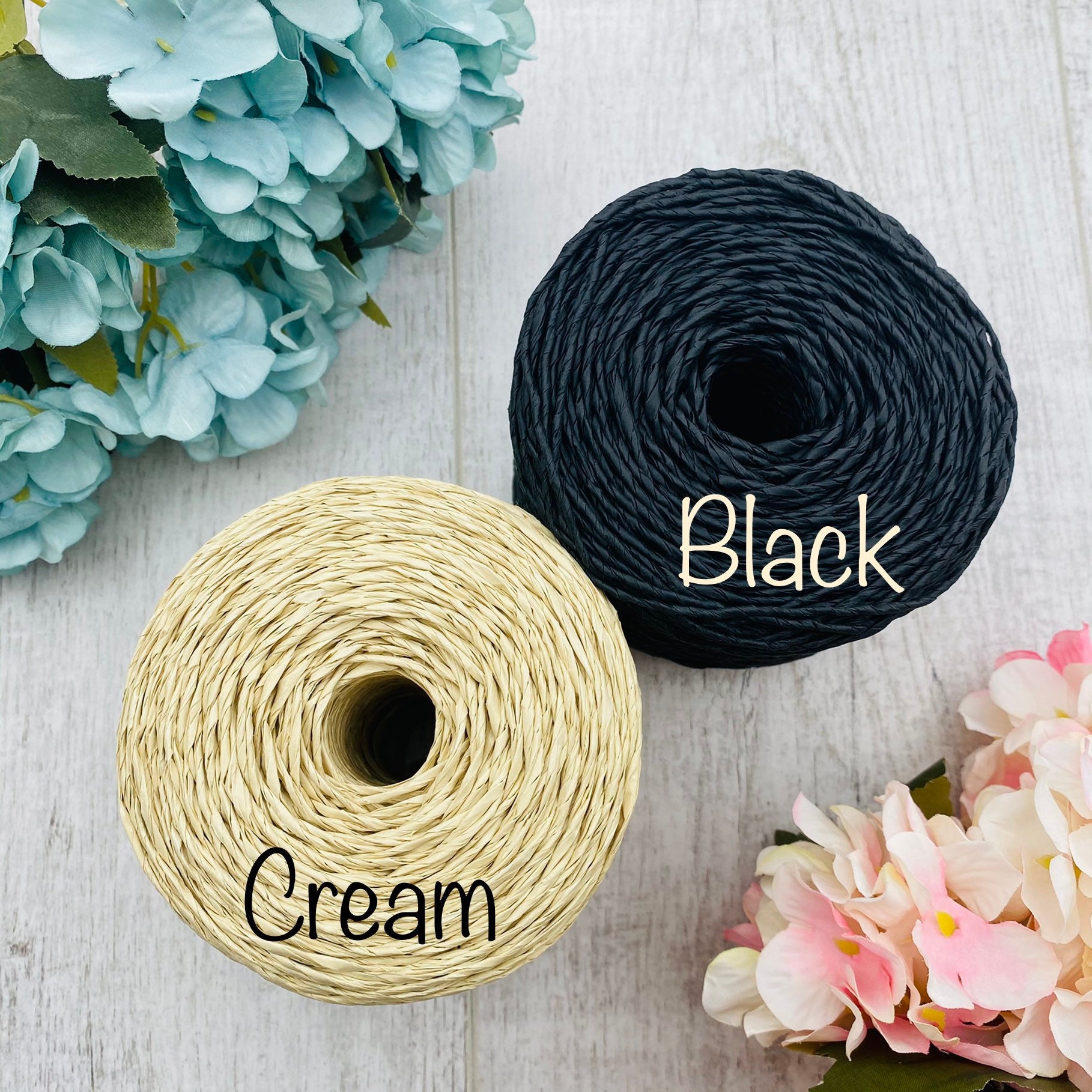 Paper yarns 2 mm 230 gr 230 mt 8.11 oz 754 ft 2 ply home Etsy