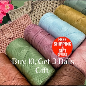 Bright Polyester macrame Crochet Bag yarn, 2mm handmade crochet knitting bag home decor yarn rope cord, 0.08 inch 6.70 oz 251 yards