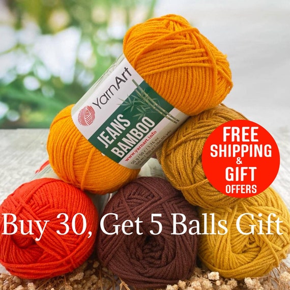 50g/Ball Bamboo Yarn Hand Knitting Autumn Winter Soft Crochet Wool