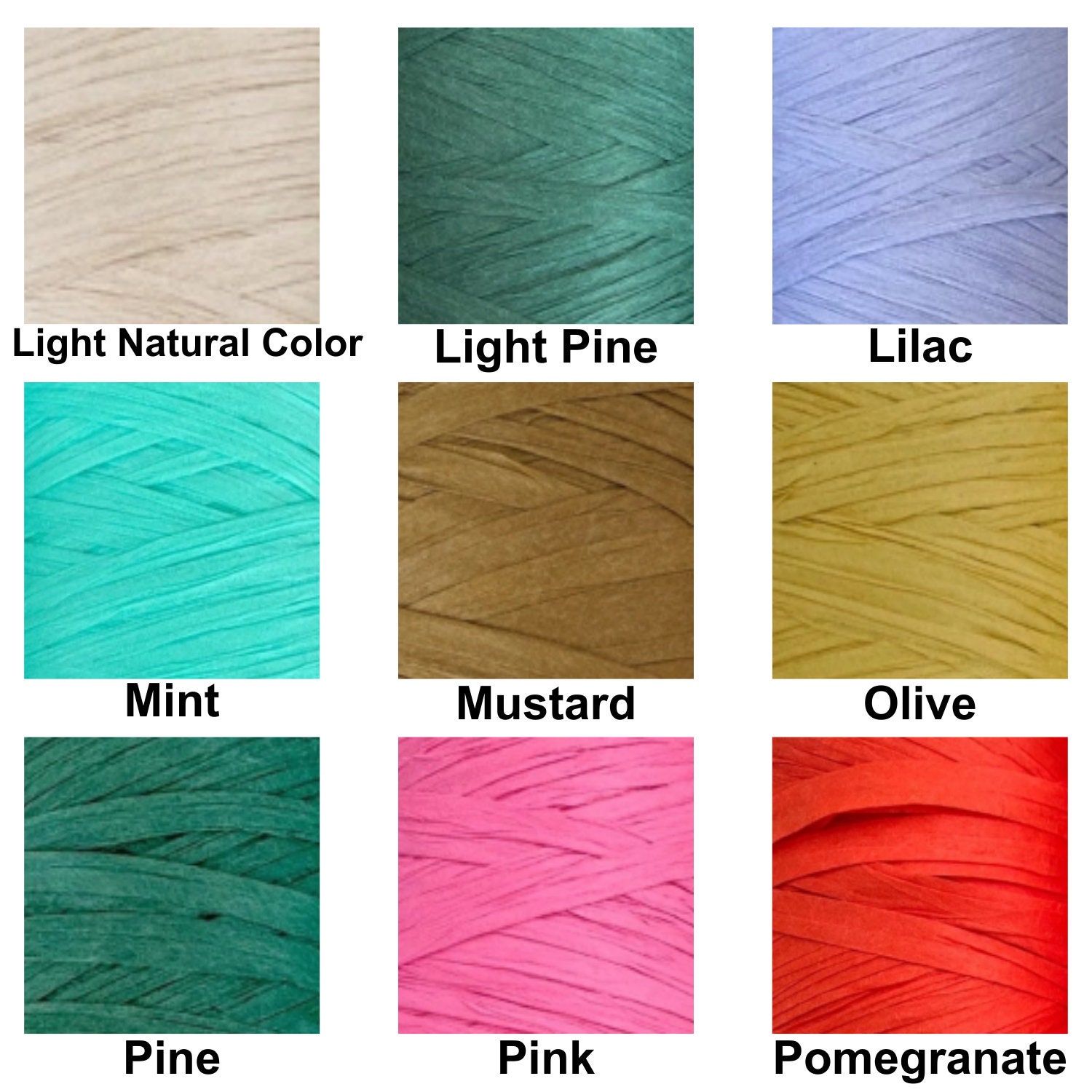 1set Organic Raffia Straw Yarn Crocheting Handcrafts Fancy Yarn DIY Sewing  Acces