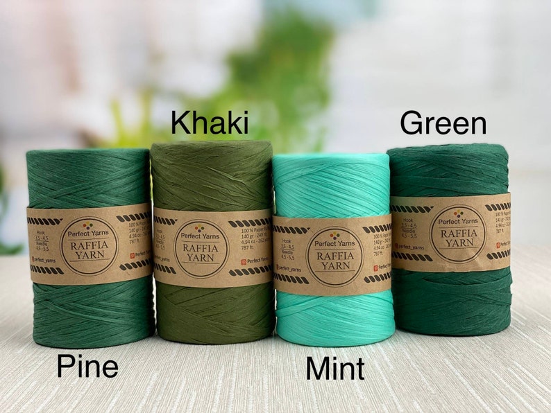 Raffia Yarns Crochet Raffia Yarn Raffia Bag Yarns 140 Gr Etsy