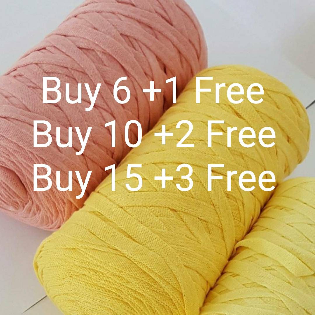 8 mm cotton ribbon yarn 8.80 oz 136 yards 250 grams 125 Etsy