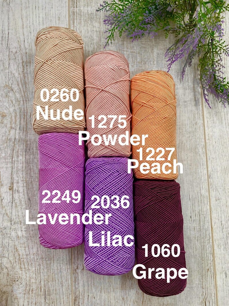 1 mm Cotton bag yarn, 200 grams. 200 mt. handmade hobo bag, pattern hobo bag, yarn hobo bag, material hobo bag, accessories hobo bag image 9