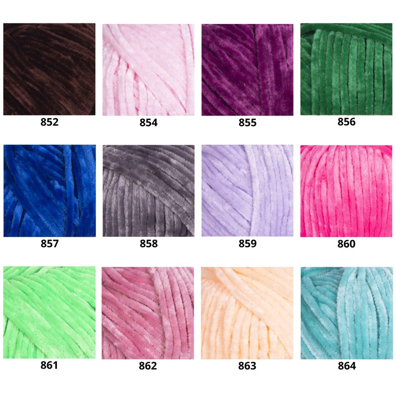 Velvet Amigurumi Yarn Yarnart Velour Yarn Knitting Baby Etsy