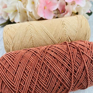 1 mm Cotton bag yarn, 200 grams. 200 mt. handmade hobo bag, pattern hobo bag, yarn hobo bag, material hobo bag, accessories hobo bag image 11