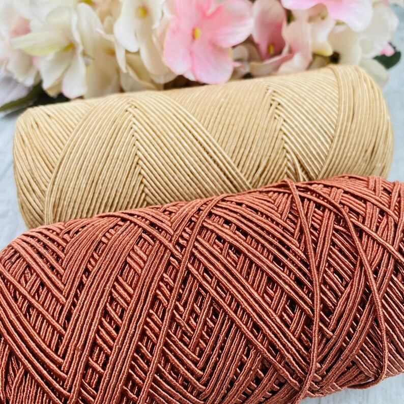 1 mm Cotton bag yarn, 200 grams. 200 mt. handmade hobo bag, pattern hobo bag, yarn hobo bag, material hobo bag, accessories hobo bag image 11