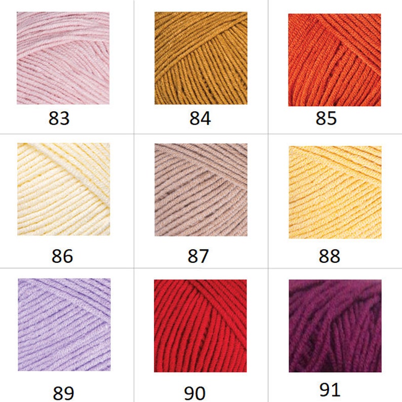 Amigurumi Soft Cotton Yarn Yarnart Jeans Crochet Baby Yarns Etsy Canada