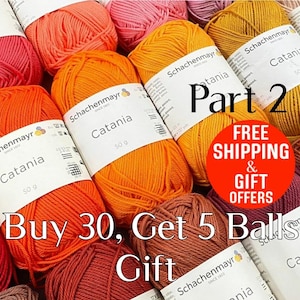 Amigurumi yarns, Cotton mercerized, catania Amigurumi yarn, amigurumi pattern, Baby Yarn, mercerized yarn, Part 2,Code 380 To 22021