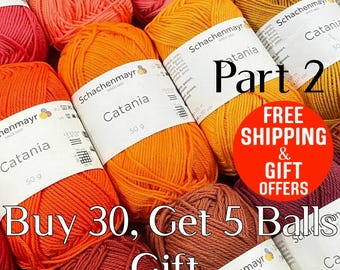 Schachenmayr Catania Cotton Yarn: 4 Ply Mercerized Amigurumi Fiber