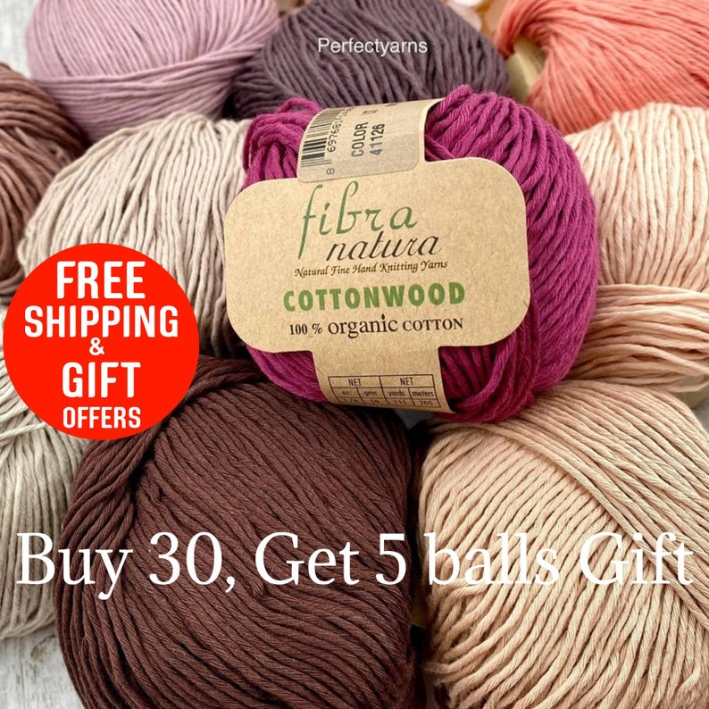 Certified Organic Yarn Pure Cotton Yarn Fibranatura Etsy