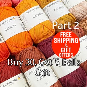 Fils Amigurumi, Coton mercerisé, fil Catania Amigurumi, motif amigurumi, Baby Yarn, fil mercerisé, Partie 2, Code 380 à 22021