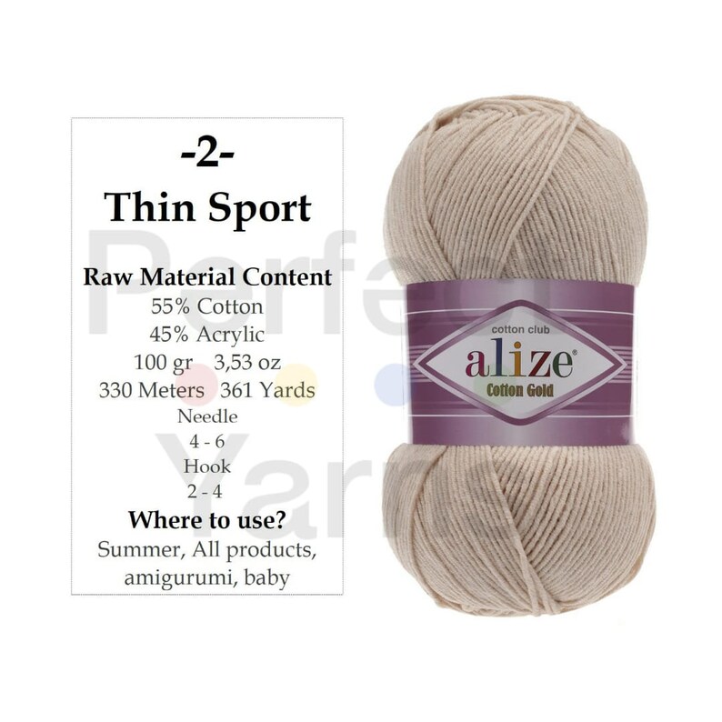Amigurumi Yarns Alize Cotton Gold Yarn 100 Grams 330 Etsy UK