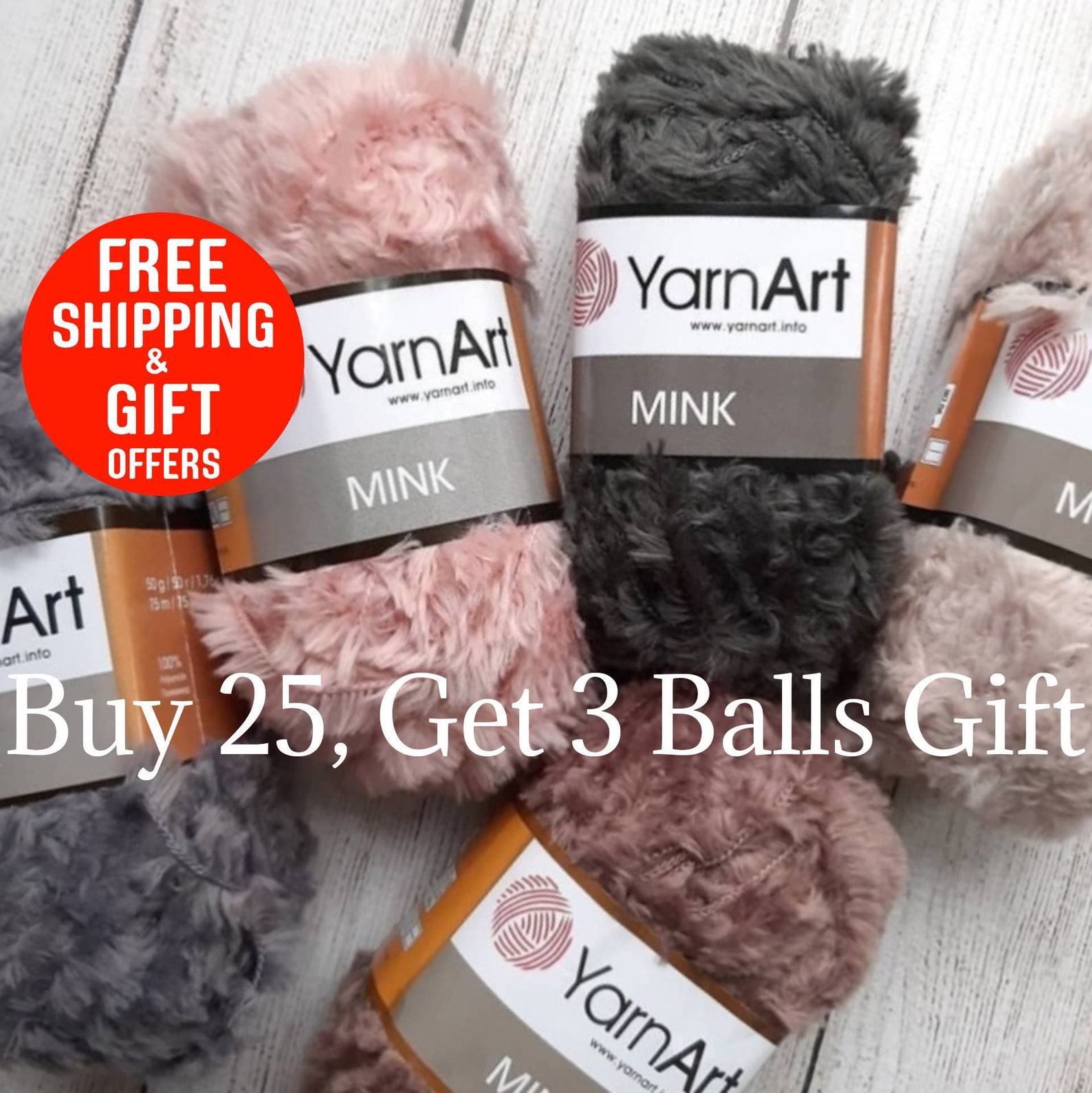 Yarnart Mink Baby Yarn Soft Yarn Toy Yarn Amigurumi Yarn Etsy
