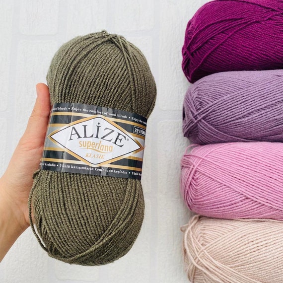 Sewing & Fiber Crochet Hand Knitting Knitting yarn Alize yarn Acrylic