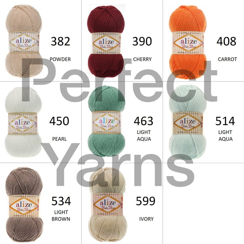 Alize Baby best Soft yarn Hypoallergenic yarn Baby Yarn Etsy