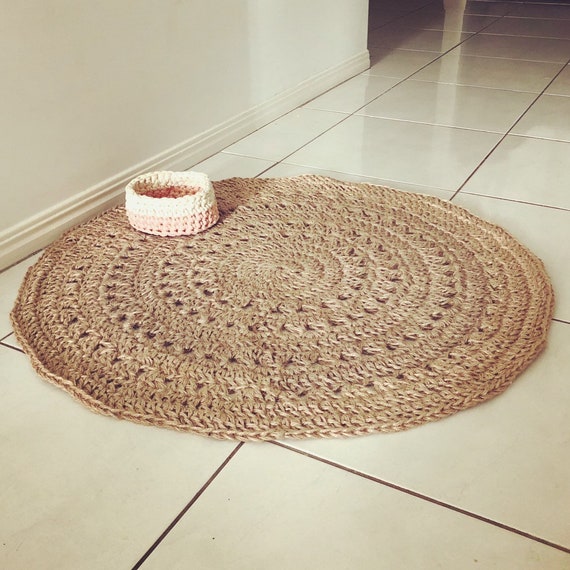 Jute Floor Mat Etsy