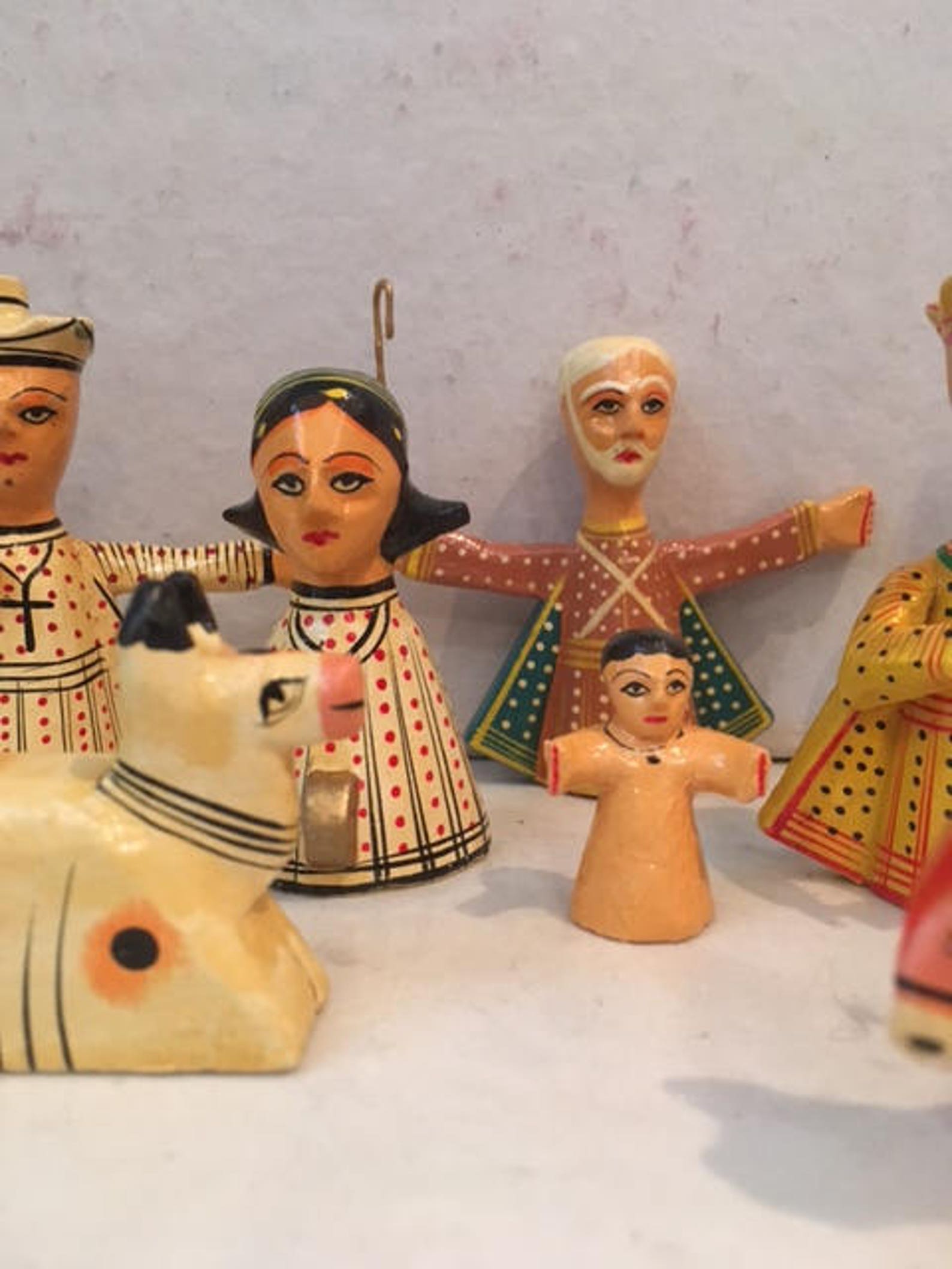 12 piece handmade nativity set from India boxed Etsy