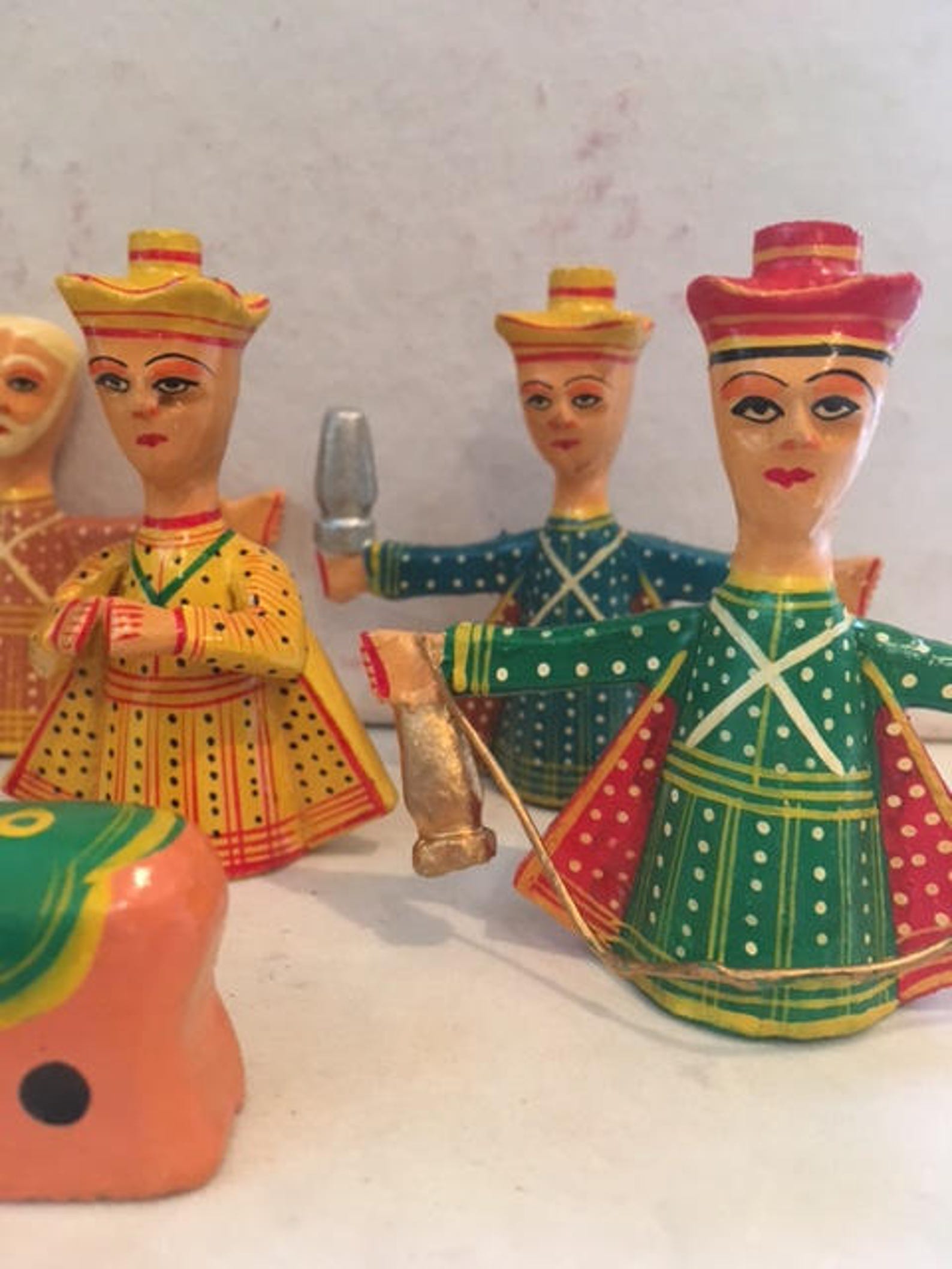 12 piece handmade nativity set from India boxed Etsy