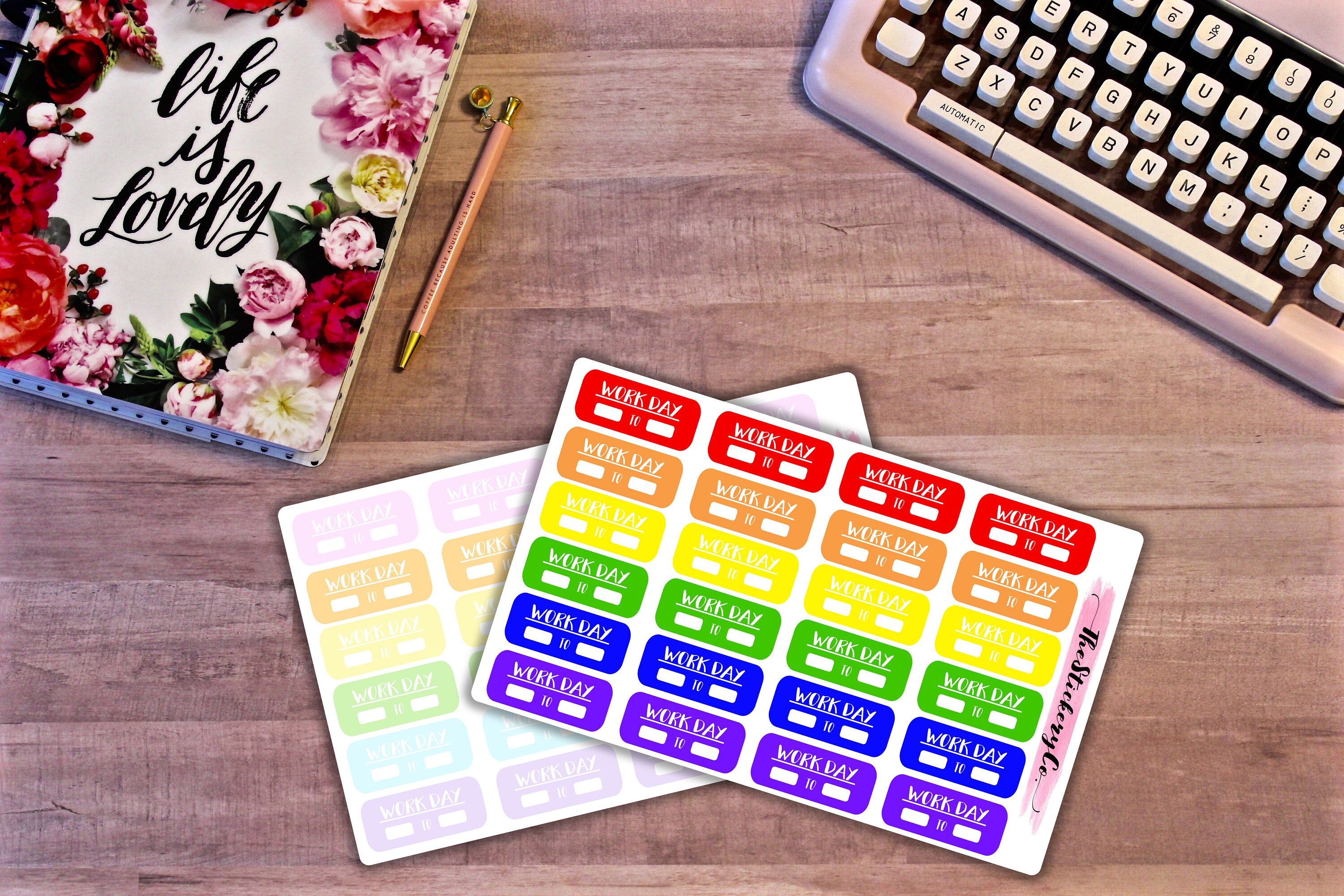 Functional Work Day Sticker Functional Planner Stickers Etsy