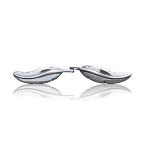 Silver Stud Earrings Native Feather Ear Climber Sterling Silver American Made