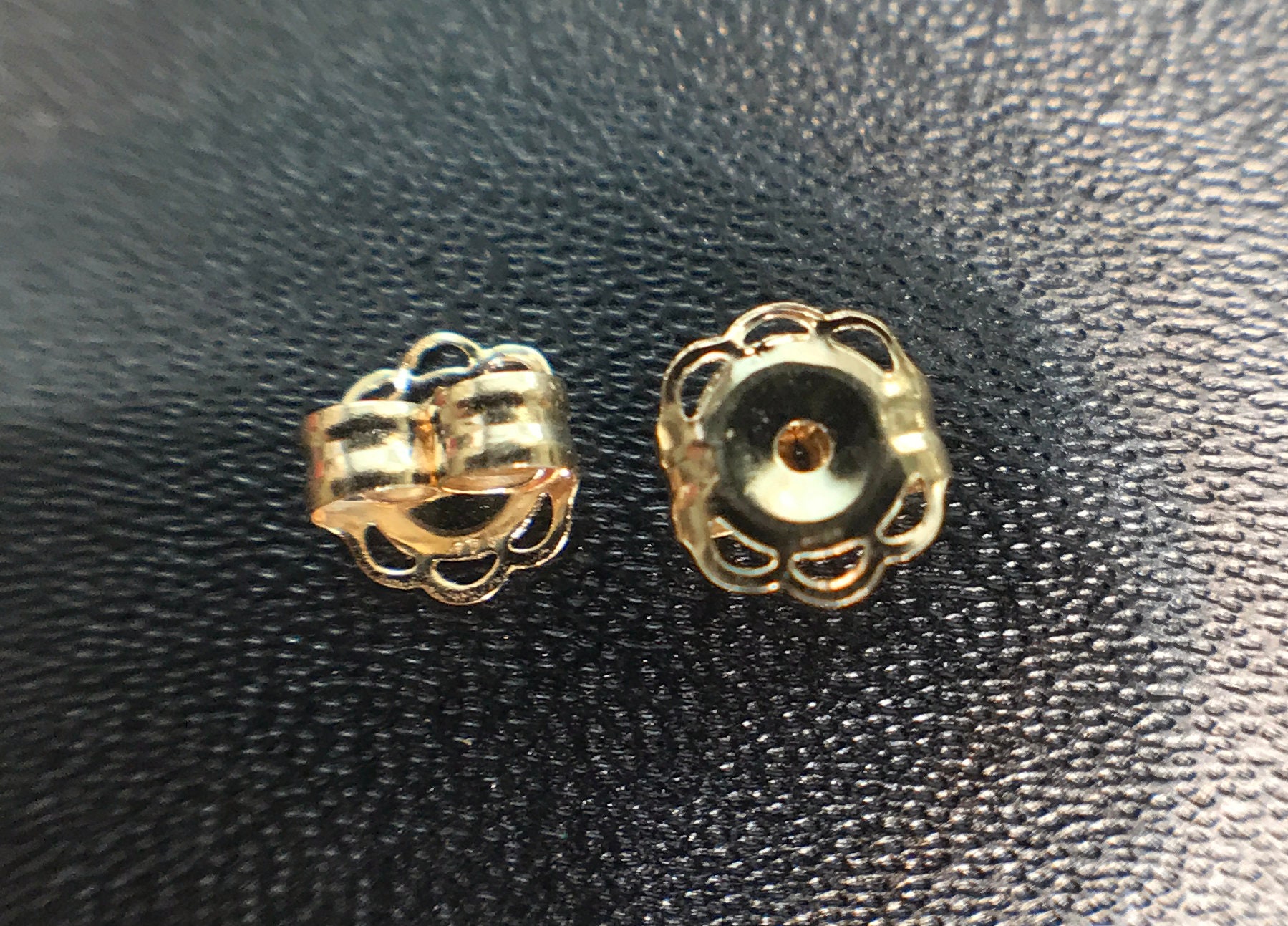 Gold Earrings Backs 14K Yellow Gold Earring Backs .031 Etsy Sweden
