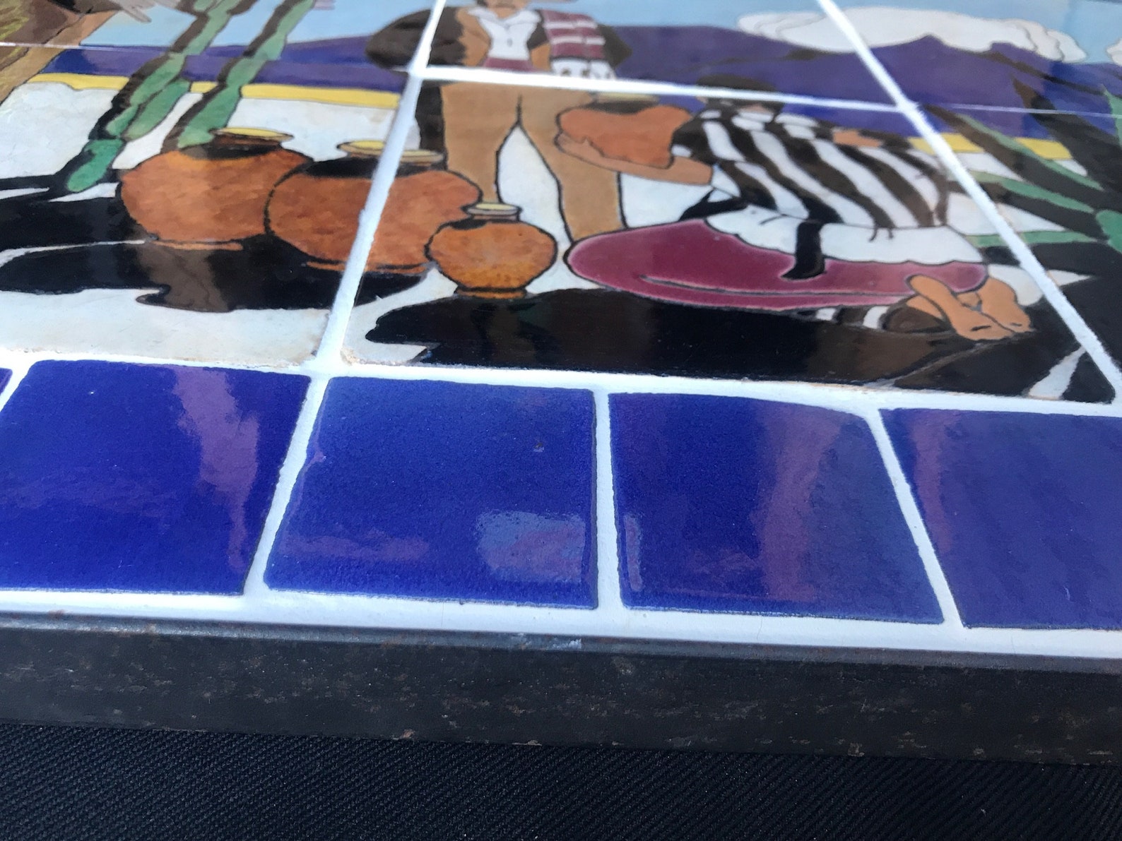 Lamosa Pottery Vendor Tile Mural Custom Wrought Iron Etsy