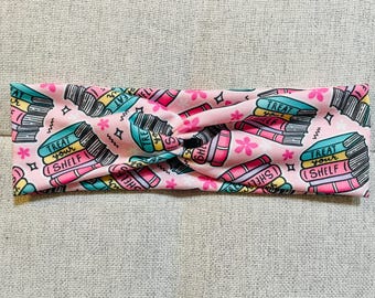 BOKLIGT GODIS HÅRBAND / hårband / läsarturban / knutet hårband / skäm bort dina håraccessoarer / träningsaccessoarer