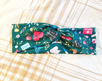 Healthcare workers green headband | Medical hair