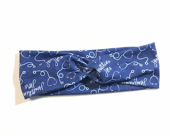 Stethoscope healthcare hero headband | Medical worker hair