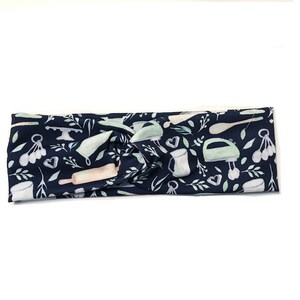 HEADBAND / Bakers essentials black headband / turban headband / knotted headband / hair accessories / fitness accessories