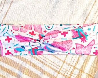 Heart and lung headband | Healthcare workers hair