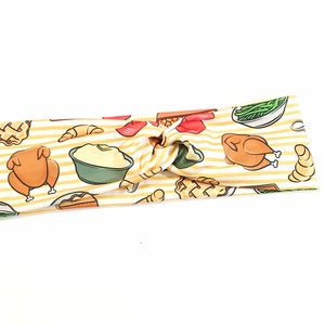 THANKSGIVING TWIST HOOFDBAND / Gele hoofdband Thanksgiving-feest / haaraccessoires / fitnessaccessoires