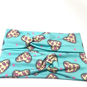 Pizza headband, handmade pizza heart turban knot headband , twist headband, yoga headband, knottie