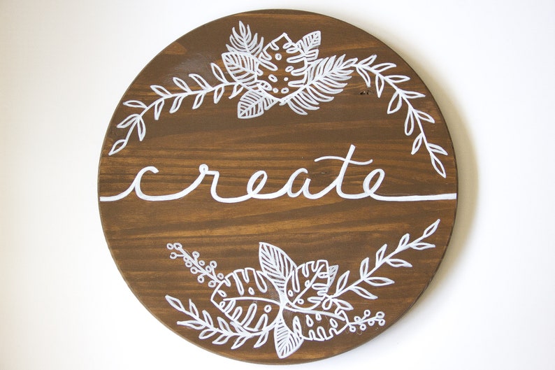 Inspirational words wall art Create custom painting wall | Etsy