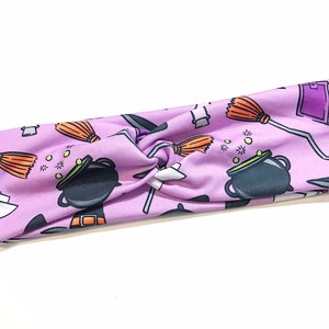 HALLOWEEN TWIST HEADBAND / Halloween spooky cauldrons headband / hair accessories / fitness accessories