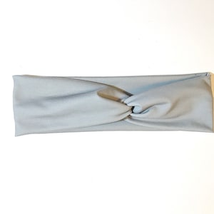 HEADBAND / Solid gray headband / turban headband / knotted headband / hair accessories / fitness accessories