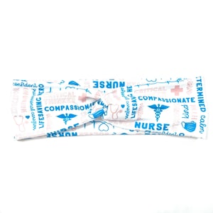 NURSE TWIST HEADBAND / Nursing traits blue headband / hair accessories / fitness accessories
