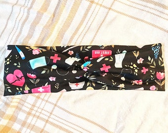 Healthcare workers black headband | Medical hair