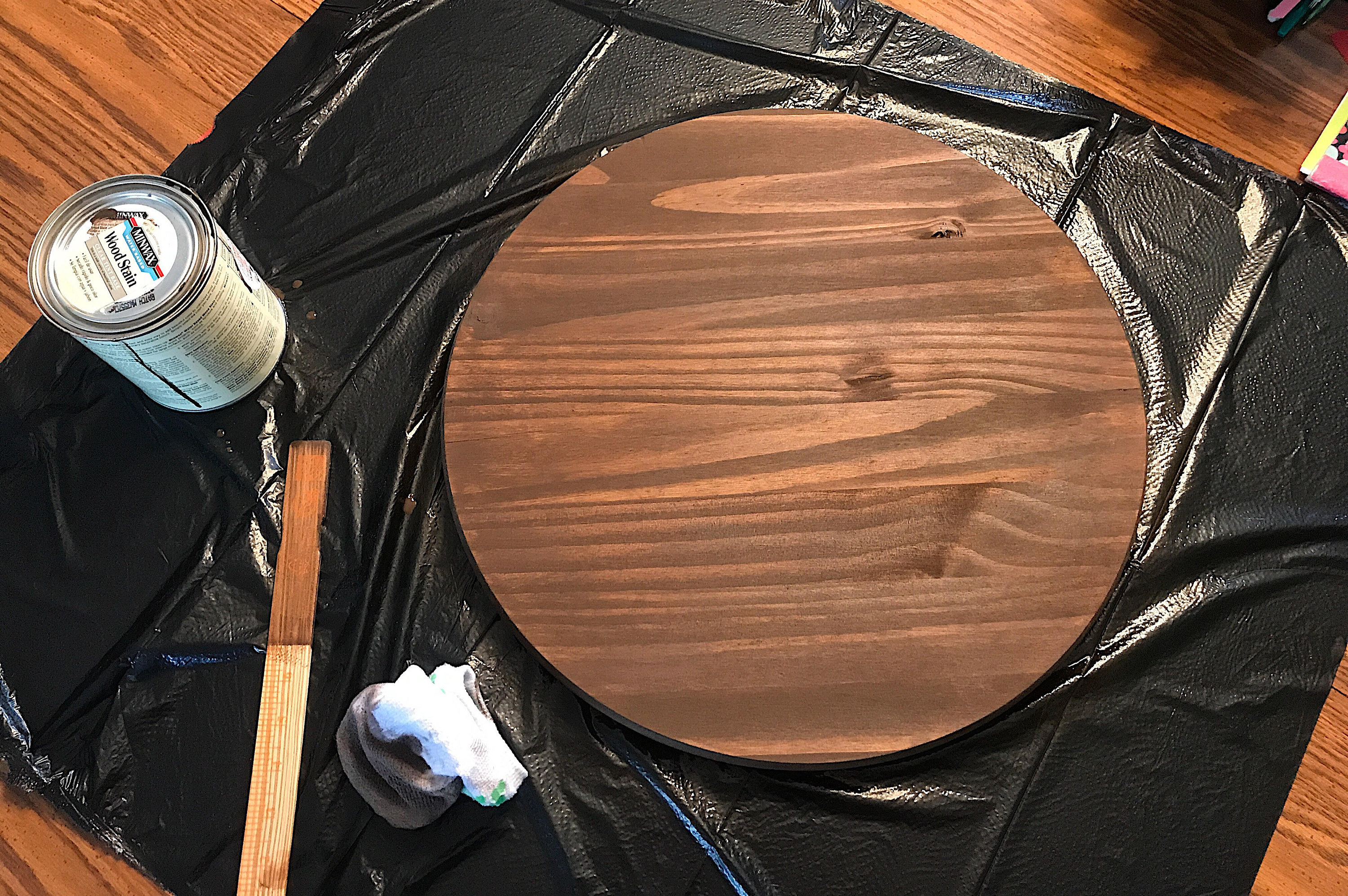 Handpainted round wood wall art custom painting wall decor Etsy