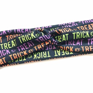 HALLOWEEN TWIST HEADBAND / Halloween trick or treat black headband / hair accessories / fitness accessories