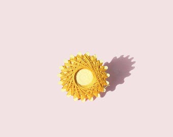 Cartulina Estrella Hilo Lino Encerado Fil Au Chinois - Amarillo Dorado