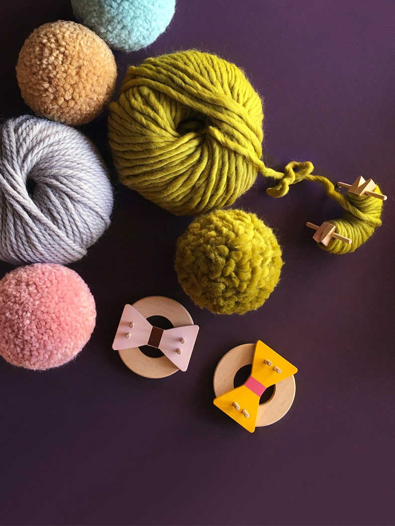 Pom Maker Solid Wood Pom Pom Maker Large Size Bow Pom Etsy