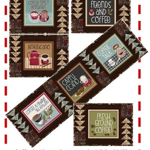 One Way Streets - Coffee Themed - Placemats & Runner Kit