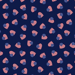 Americana - American Hearts - Half Yard