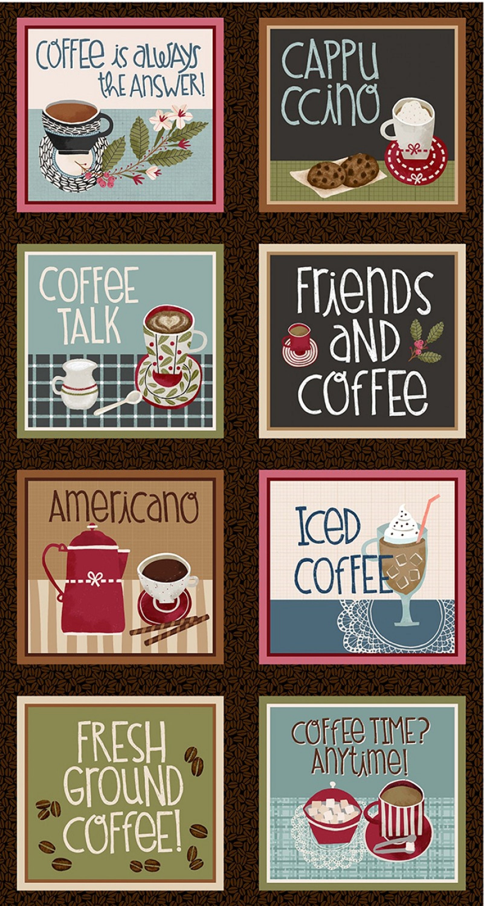 One Way Streets Coffee Themed Placemats & Runner Kit Etsy