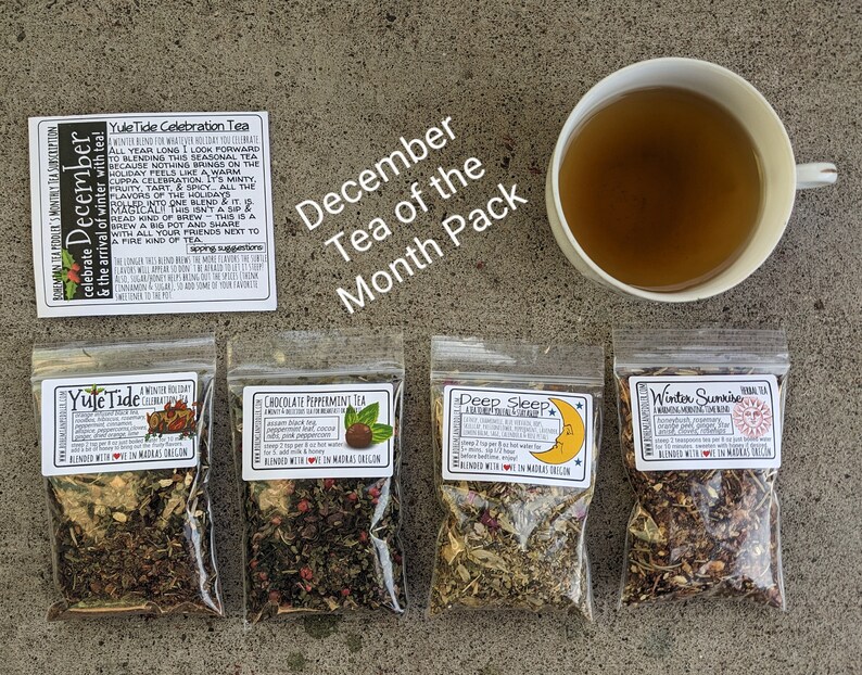 Tea of the Month Club Tea Lover's Monthly Box Monthly Flight of Teas Tea Subscription image 7