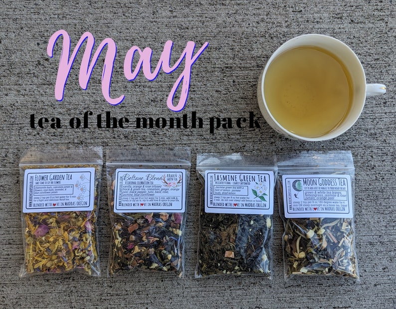 Tea of the Month Club Tea Lover's Monthly Box Monthly Flight of Teas Tea Subscription May start